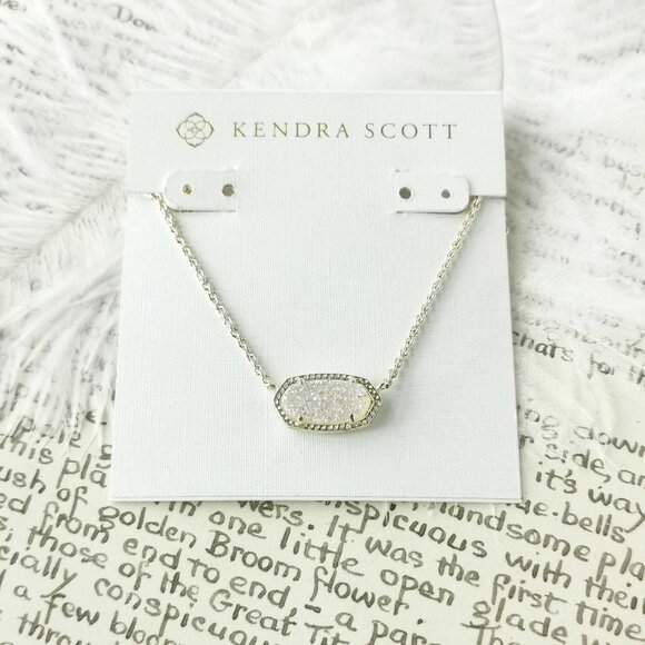 Kendra Scott Elisa Iridescent Drusy Gold Necklace - Picture 1 of 3